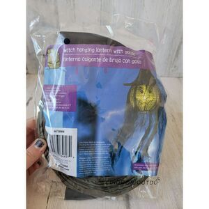 Hanging witch face Lantern gauze Halloween prop decor